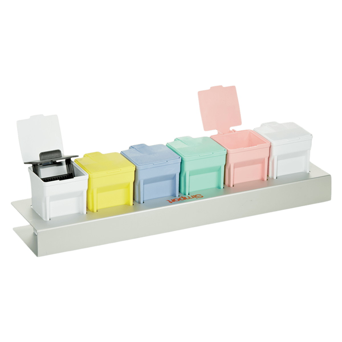 Simport EasyDip Slide Staining Kit with Rack and 6 Jars, 1/Case - Kit Easydip Slide Staining - Image 1