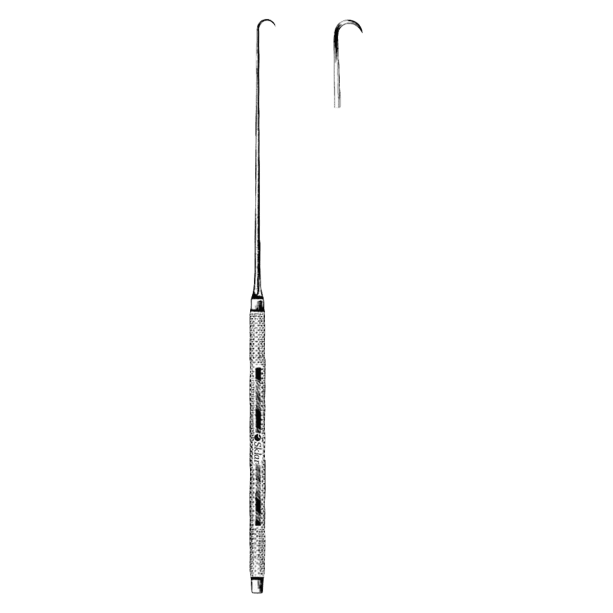 Sklar Instruments Joseph Skin Hook, Stainless Steel, Sharp, 6-1/4" - Hook Joseph Skin SS Sharp - Image 1