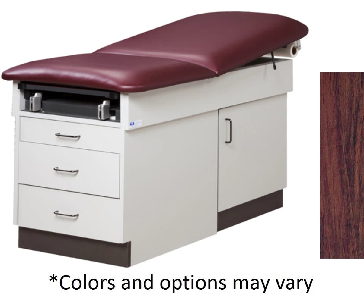 Clinton Industries Family Practice Exam Table, Dark Cherry, 400 lb Capacity - Table Exam Family Practice - Image 1