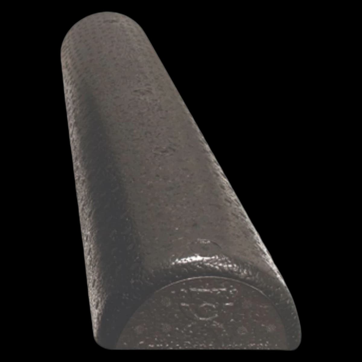 CanDo Half-Round Foam Roller, X-Firm, 36" x 6", Black - Roller Half-Round Foam Fl Lgth - Image 1