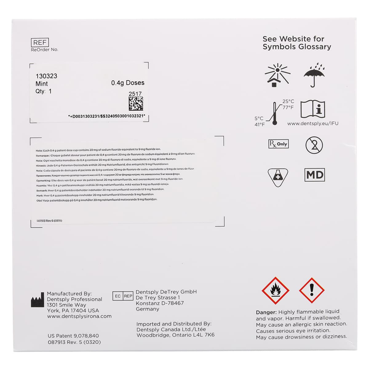 NUPRO White Varnish Mint, 5% Sodium Fluoride, 0.4 g Easy Application Packs, 100/Box, 130323 thumbnail 5