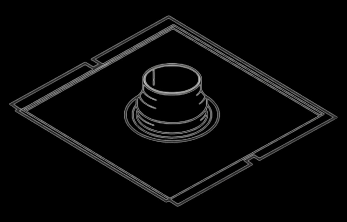Labconco Exhaust Connector for 4ft Canopy, Each - Connector Exhaust f/4ft Canopy - Image 1