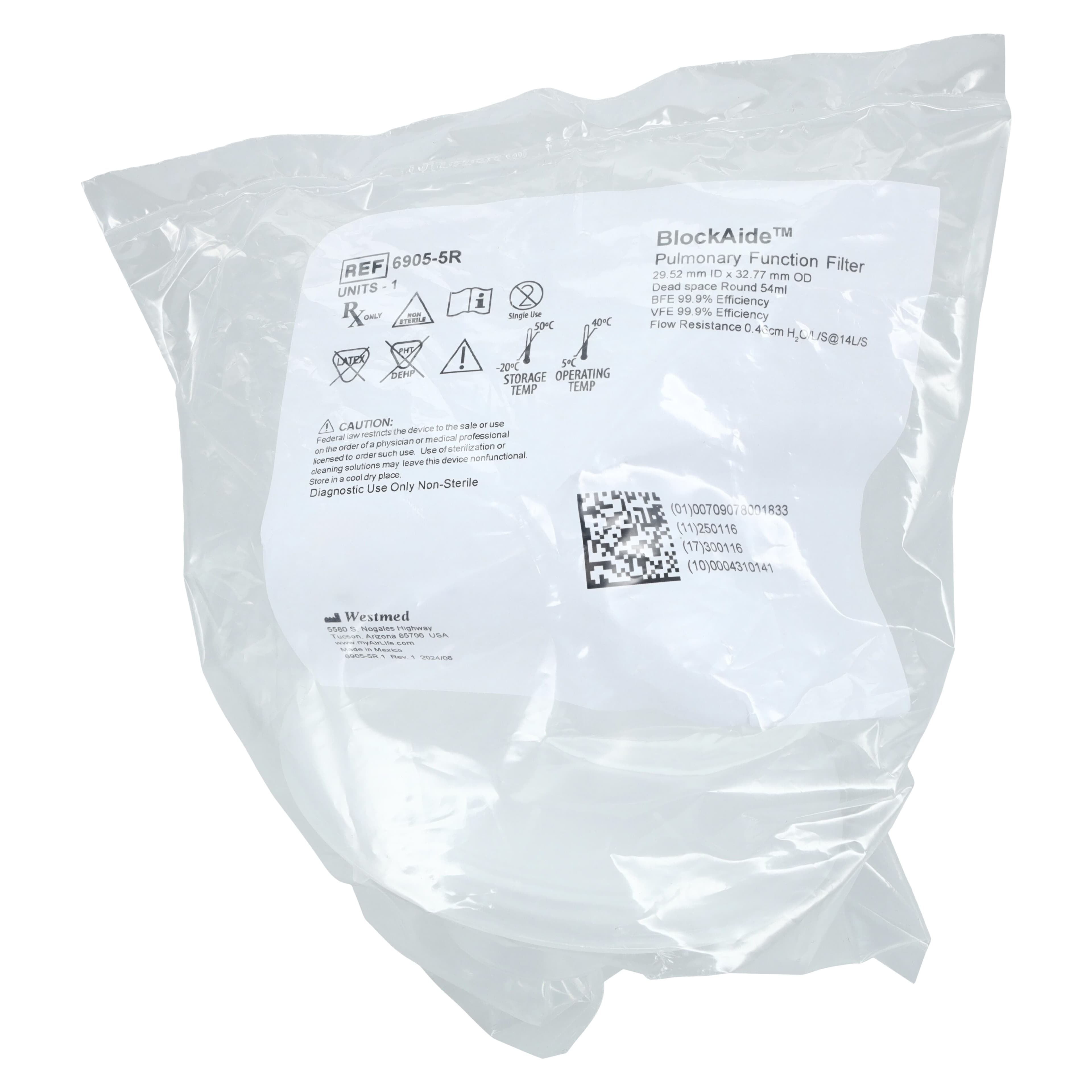 SunMed Round Pulmonary Function Test Filter, 50/Case thumbnail 5