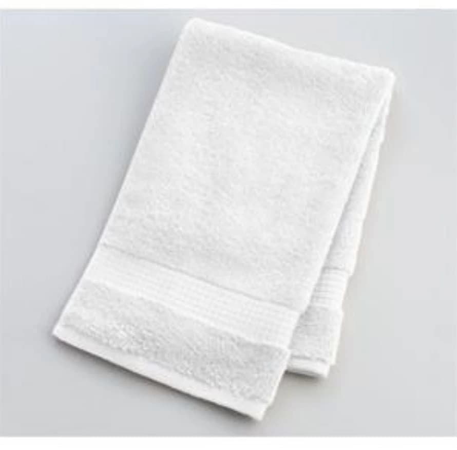 Calderon Textiles Disposable Hand Towel, Cotton/Polyester, 16 in x 27 in, White, 12/Package - Towel Hand Cotton/ Poly - Image 1