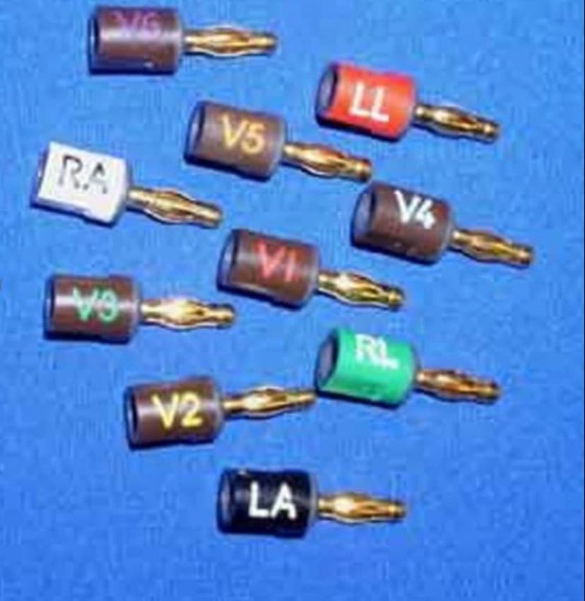 SunMed Electrode Connector Set for CAM 14/AM4/AM5, Twist Plug for Trunk Cable, 10/Package - Connector Twist Plug f/Trnk Cb - Image 1
