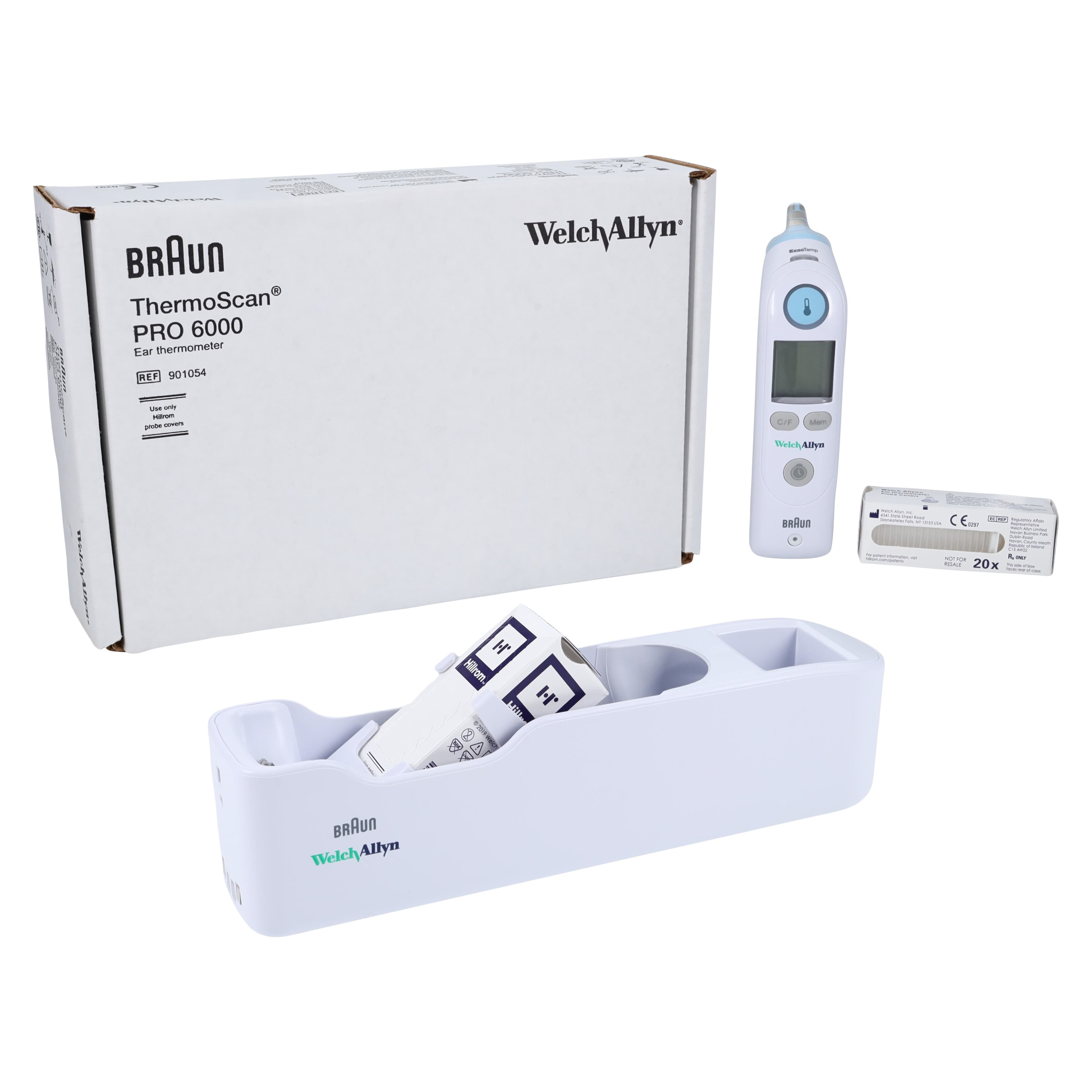 Braun ThermoScan Pro 6000 Ear Thermometer, Dual Scale, Tympanic Probe, 06000-300 thumbnail 2
