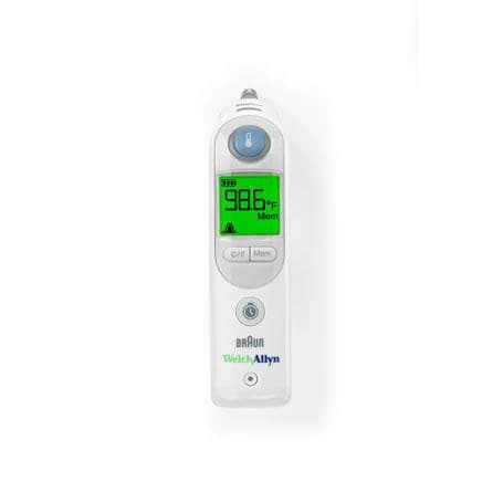 Braun ThermoScan Pro 6000 Ear Thermometer, Dual Scale, Tympanic Probe, 06000-300 - Thermometer Electronic Pro6000 - Image 1