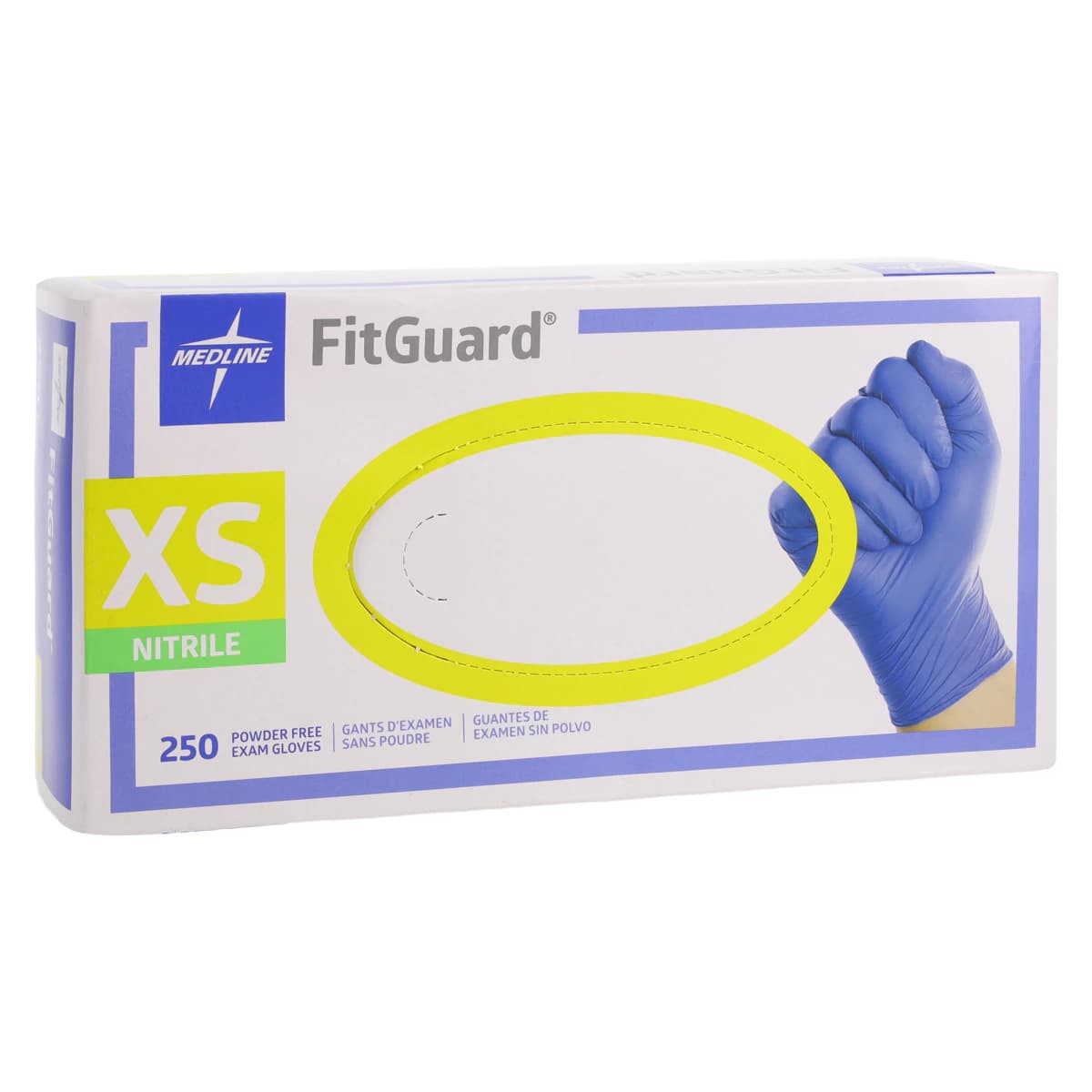 FitGuard Nitrile Exam Gloves, X-Small, Blue, Non-Sterile, Chemo Tested thumbnail 4