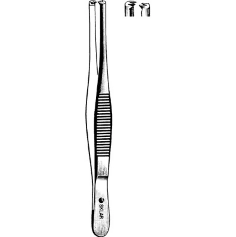 Sklar Instruments Tissue Forceps, Thumb, Straight, 10" - Forceps Tissue Thumb Straight - Image 1