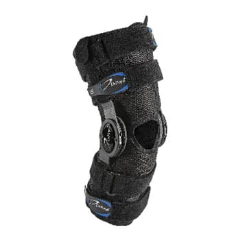 DeRoyal Warrior II Wraparound Knee Brace, Adult, Large, Nylon, 21-23.5" - Brace Knee Warrior Short - Image 1