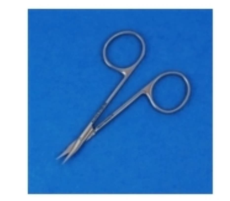 Acuderm Gradle Scissors, Curved 4", German Stainless Steel, Non-Sterile, Reusable - Scissors Gradle CVD Sharp - Image 1
