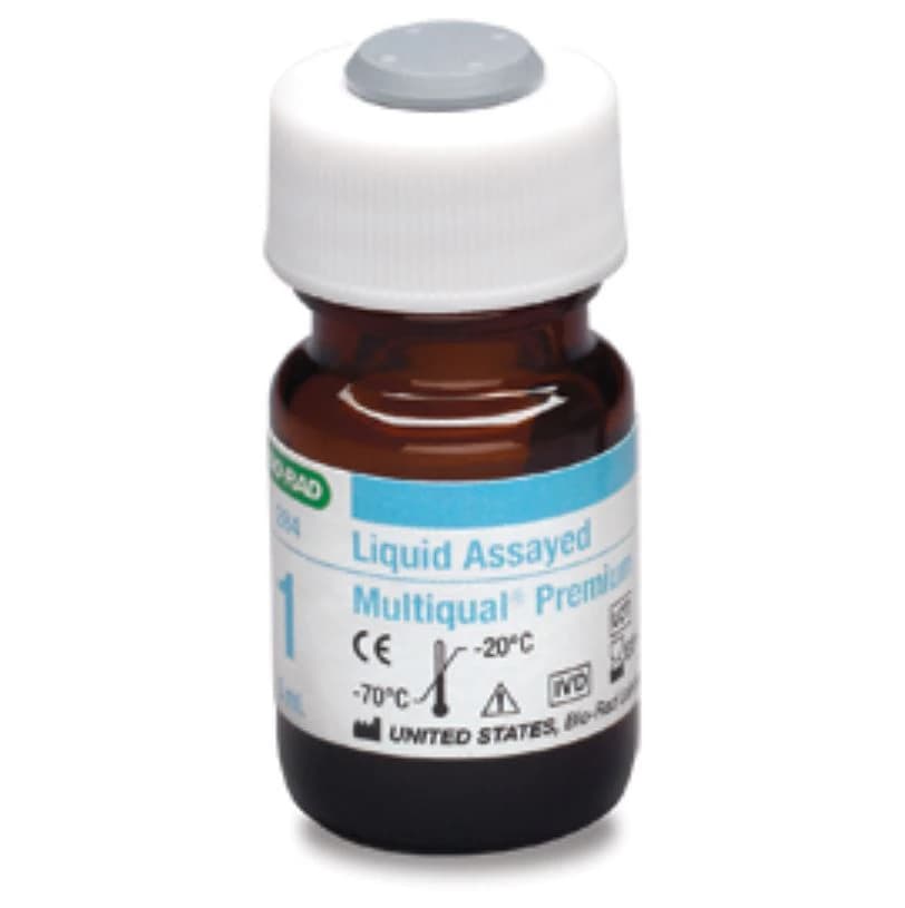 Bio-Rad Multiqual Chemistry Level 1 Control, 6 x 5 mL - Control Multiqual Prem 6x5mL - Image 1
