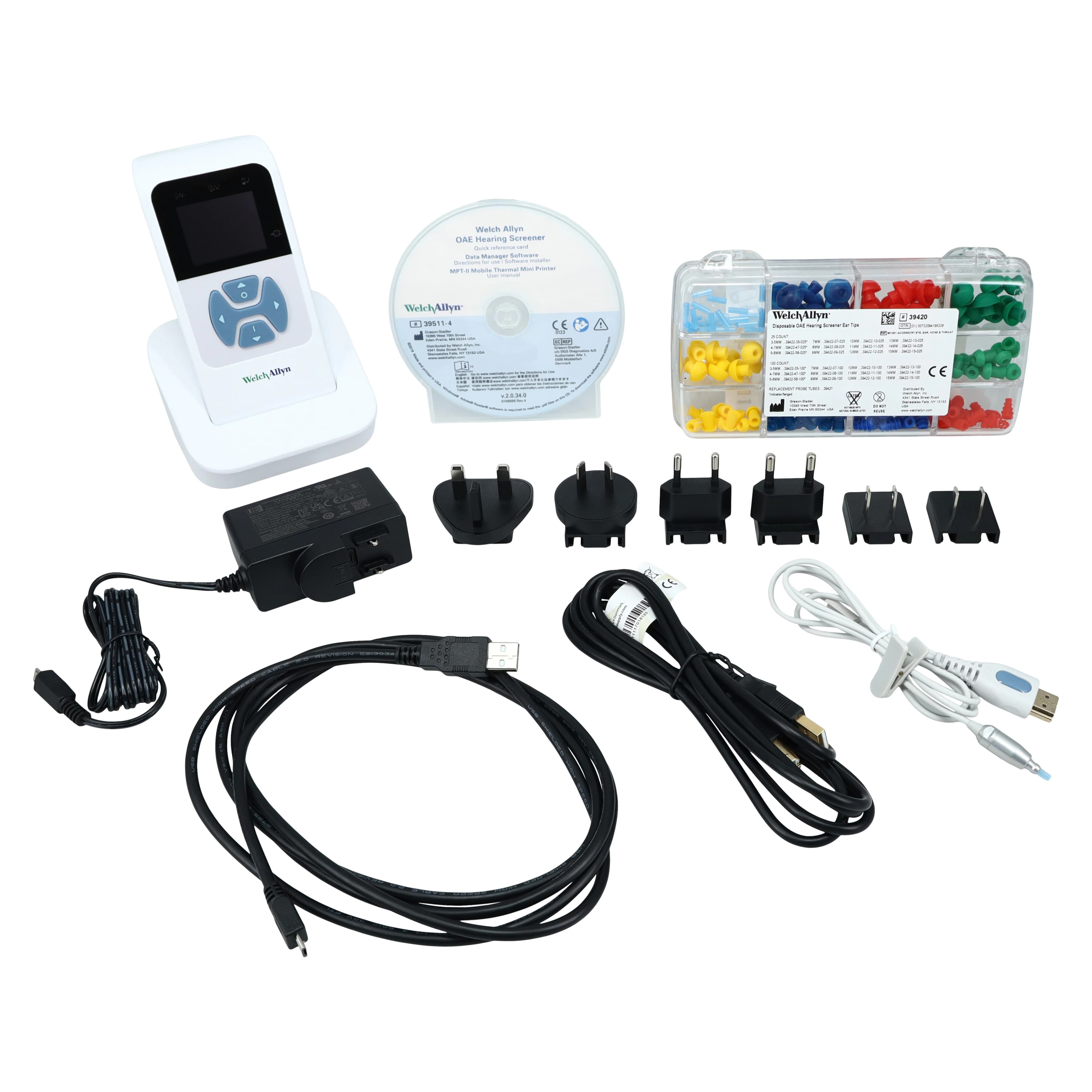 Welch Allyn Screener HR OAE Hearing Screener, 2/3/4/5 kHz, Battery Operated, Without Printer thumbnail 2