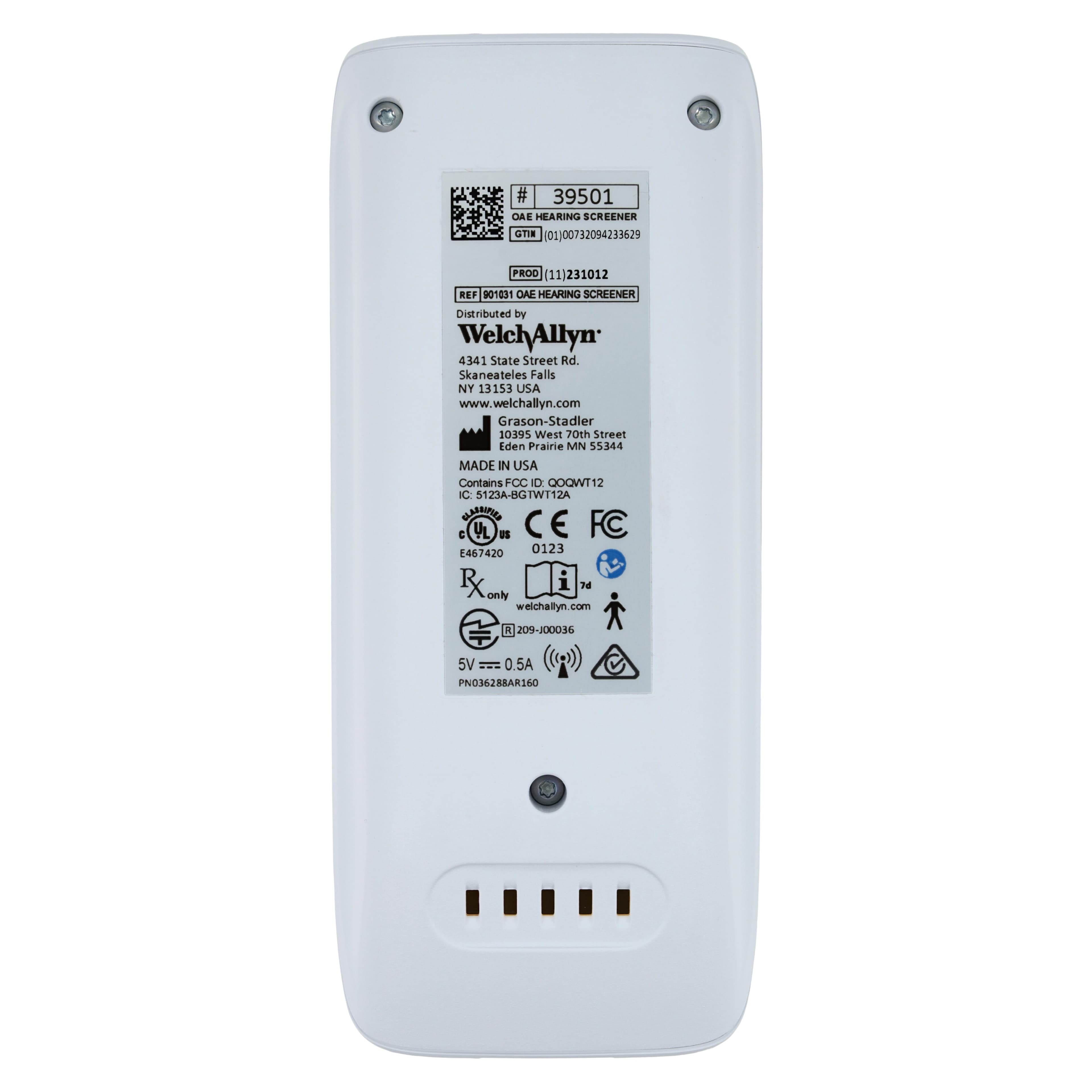Welch Allyn Screener HR OAE Hearing Screener, 2/3/4/5 kHz, Battery Operated, Without Printer thumbnail 4