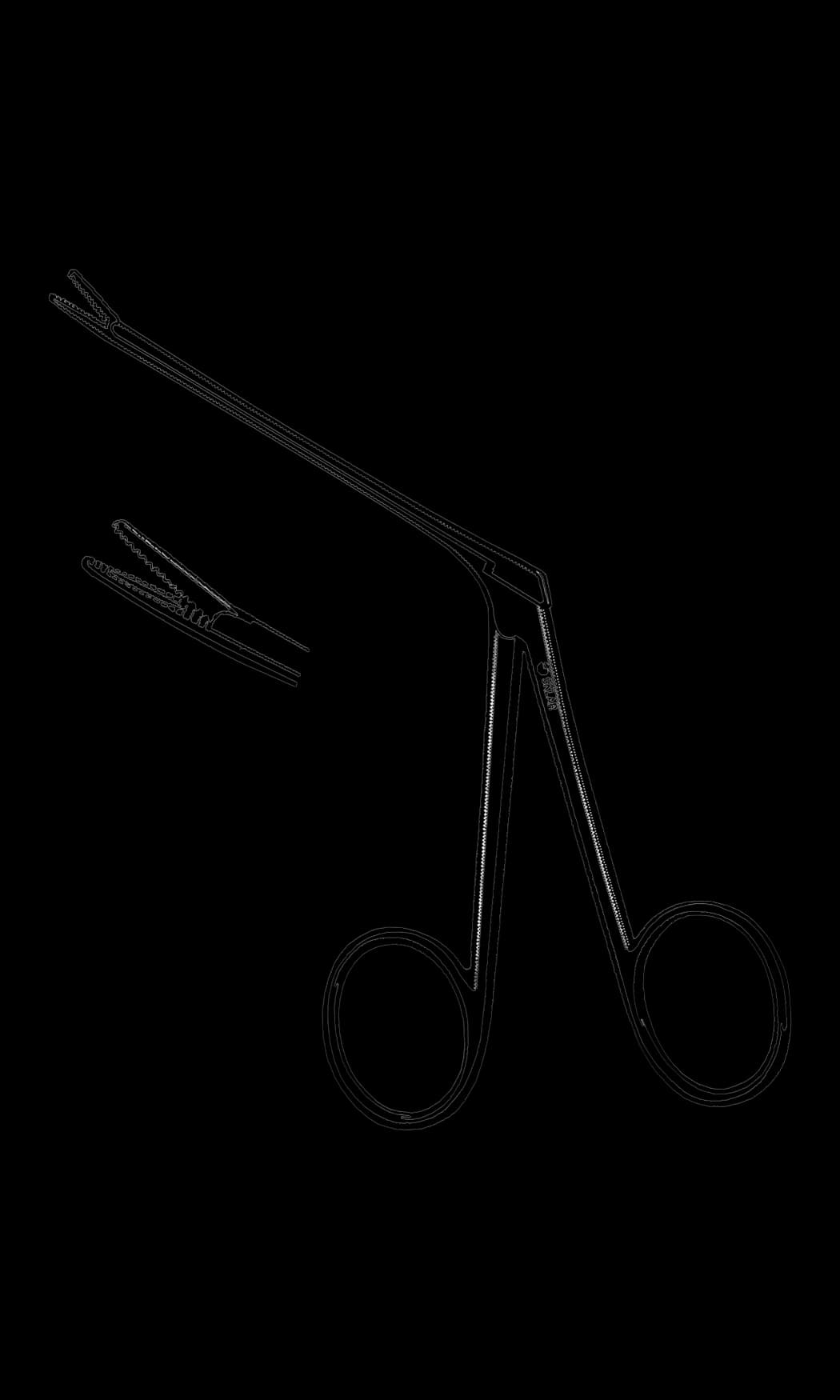Sklar Alligator Forceps, 5.5" (5-1/2"), 25/Case - Forcep Alligator 5.5" - Image 1