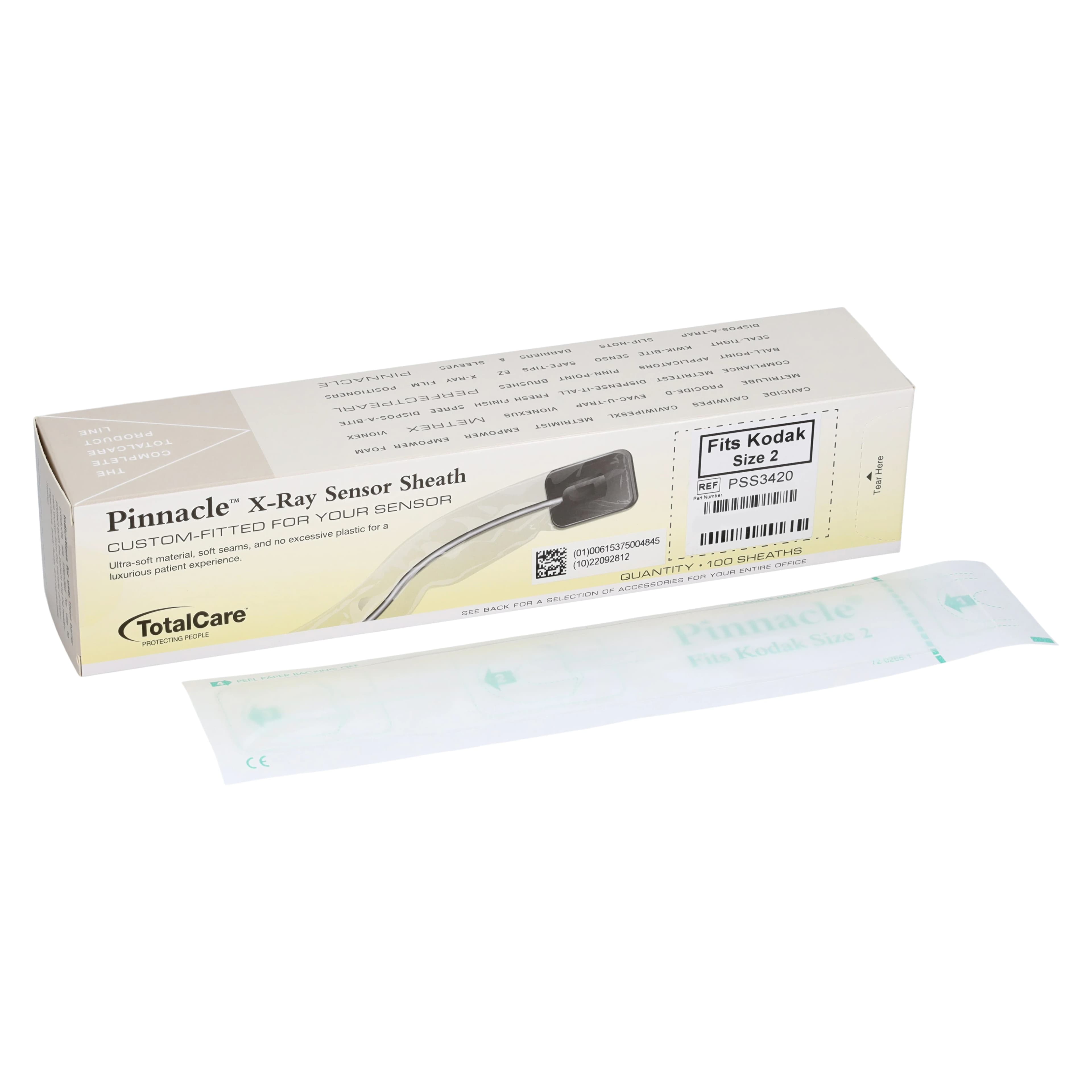 Pinnacle Digital X-ray Sensor Sheath for Kodak/Carestream Size 2, 100/Box thumbnail 2