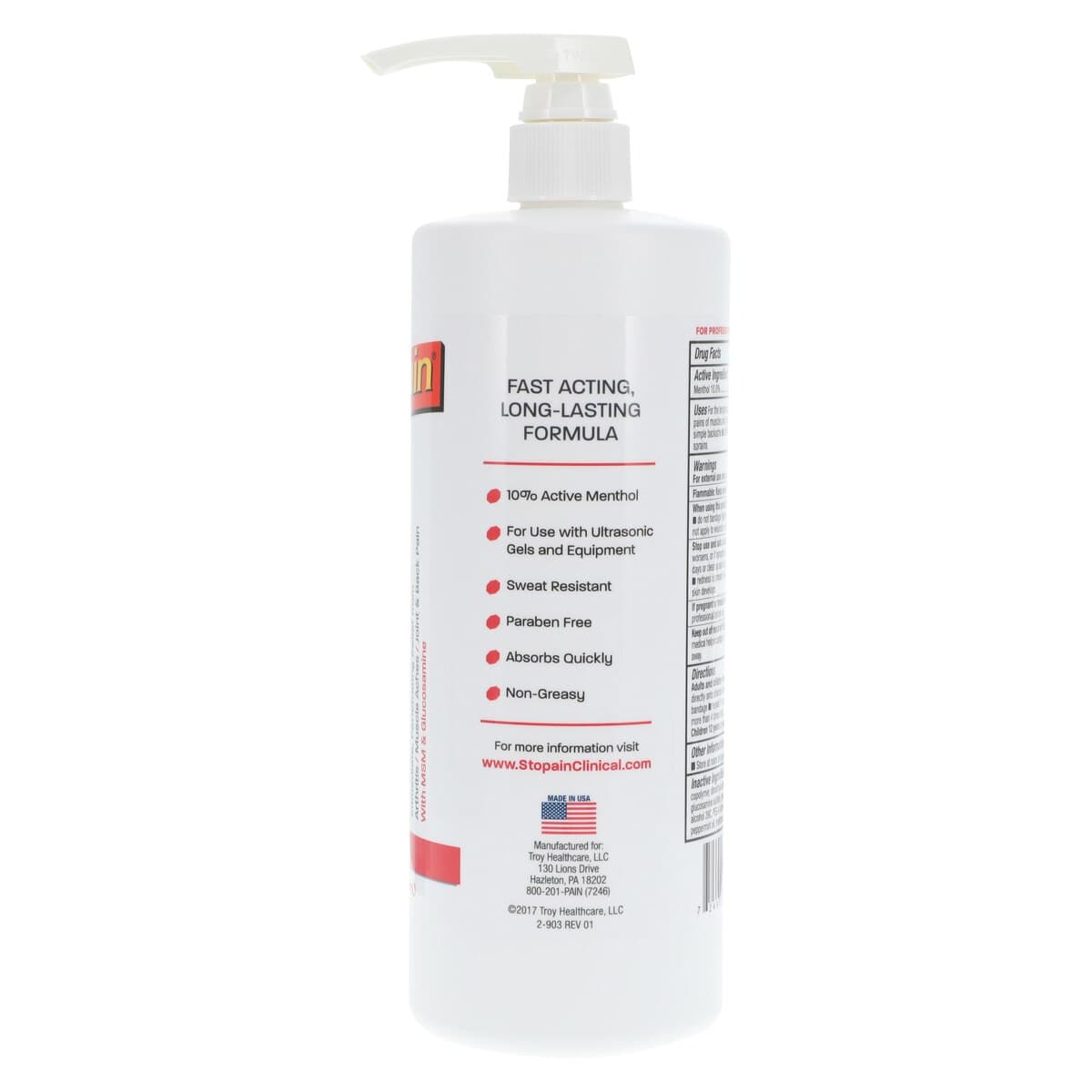 Stopain Clinical Gel, 32 oz Bottle thumbnail 4
