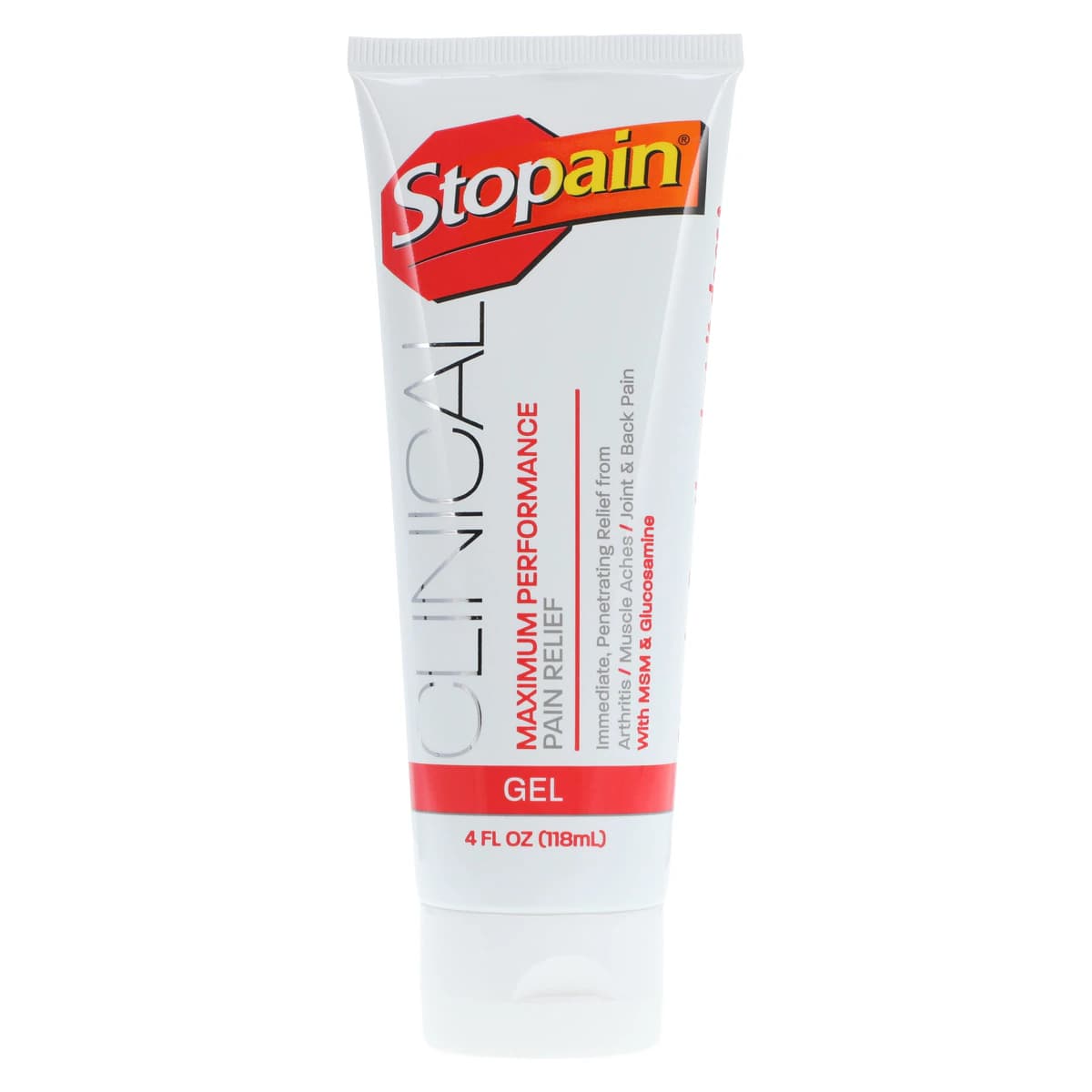 Stopain Clinical Gel, 4 oz Tube - Stopain Clinical Gel Tube - Image 1
