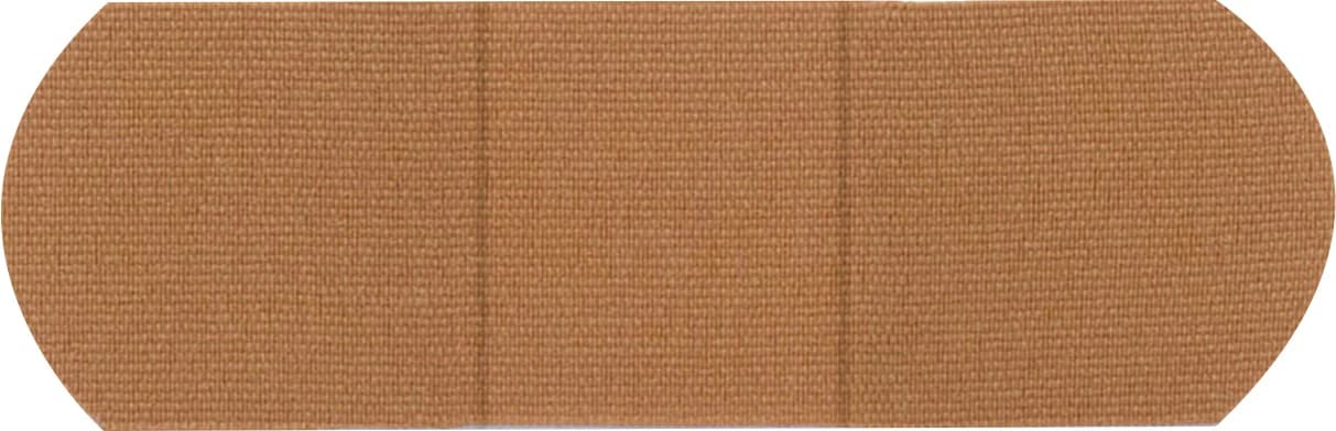 American White Cross Adhesive Bandage, Fabric, 1x3", Tan, Sterile, 1300/Case - Bandage Ltwt Flex Fabric Bulk - Image 1