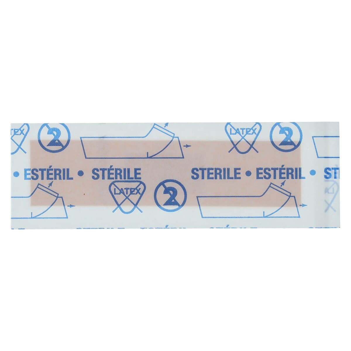 American White Cross Adhesive Bandage, Fabric, 3/4" x 3", Tan, Sterile, 100/Box thumbnail 3