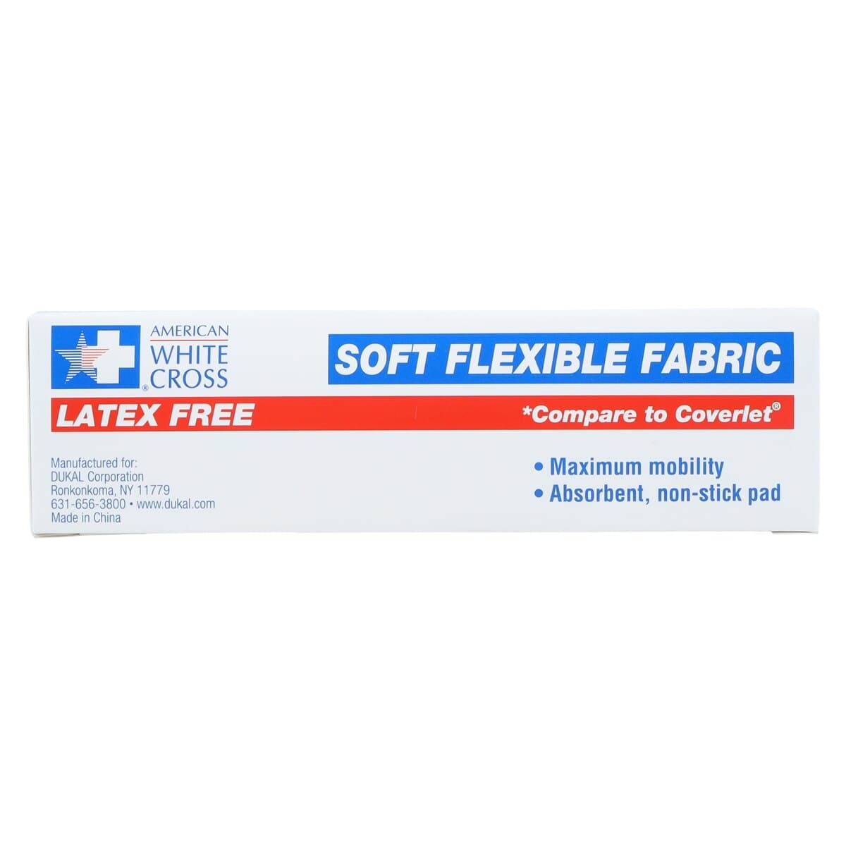 American White Cross Adhesive Bandage, Fabric, 1" x 3", Tan, Sterile, 100/Box thumbnail 6