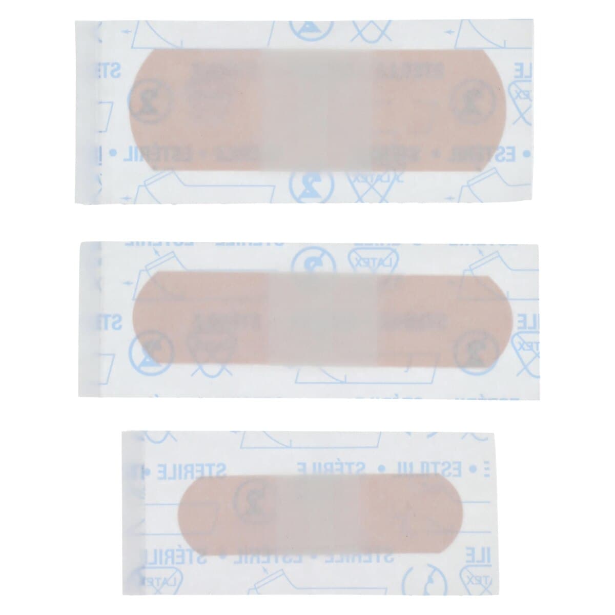 American White Cross Adhesive Bandage Plastic Strip, Assorted Sizes, Tan, Sterile, 50/Box thumbnail 4