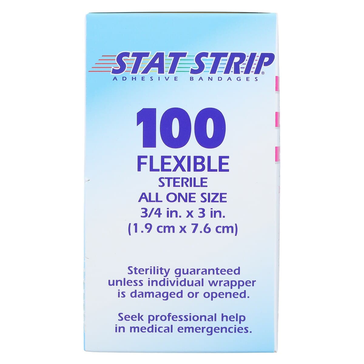 Dukal Stat Strip Adhesive Bandage, Fabric, 3/4" x 3", Tan, Sterile, 100/Box thumbnail 7