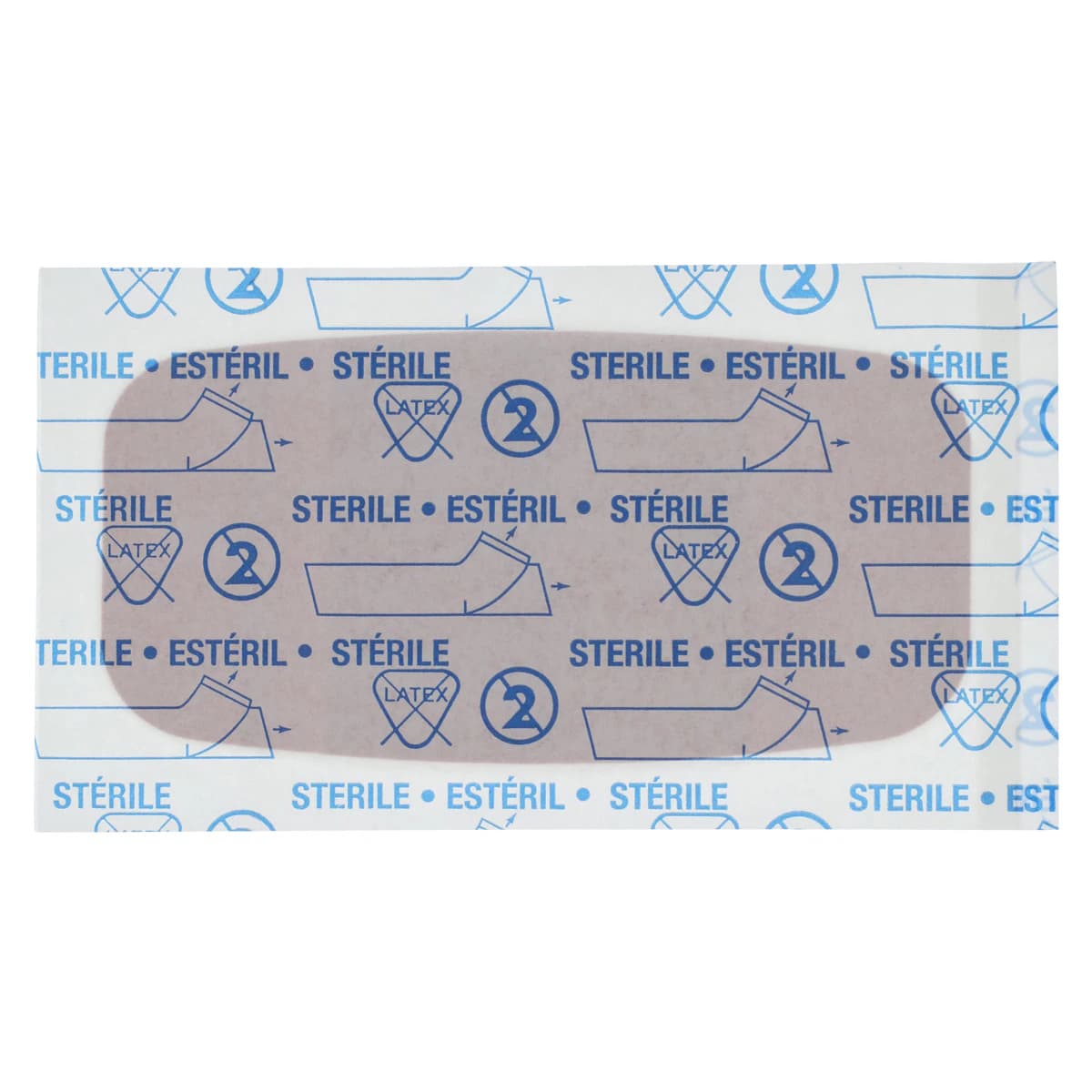 American White Cross Adhesive Bandage, Fabric, Lightweight Flexible, 2" x 4", Tan, Sterile, 50/Box thumbnail 3