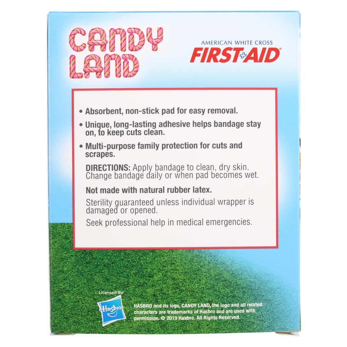 Dukal Stat Strip Adhesive Bandage, Plastic, 3/4" x 3", Candy Land Design, Sterile, 100/Box thumbnail 5