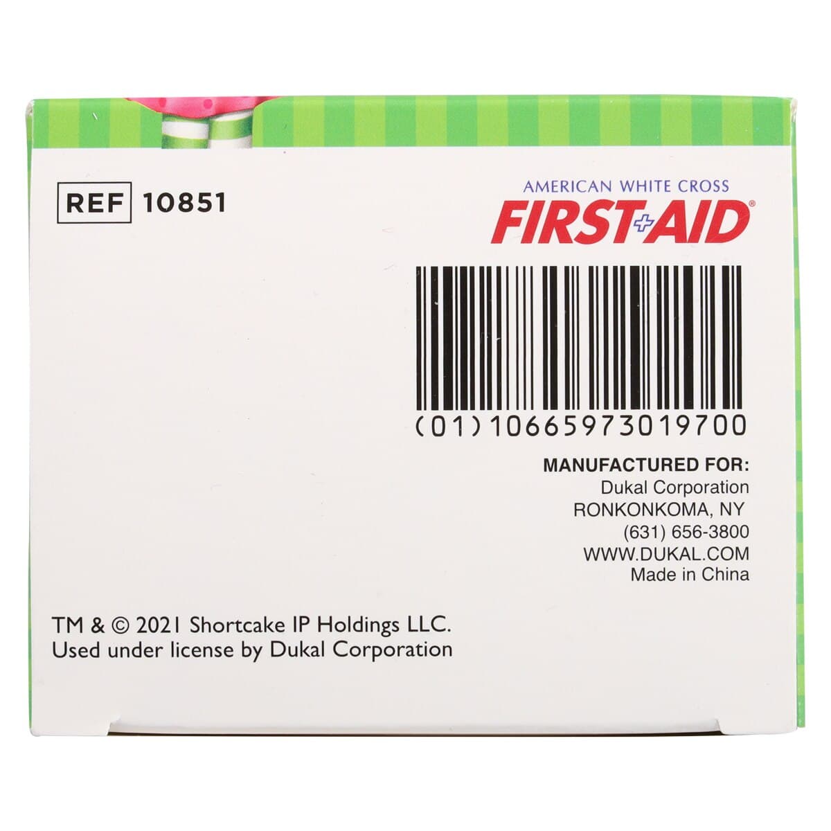 Dukal Stat Strip Adhesive Bandages, Plastic, Strawberry Shortcake, 3/4" x 3", Sterile, 100/Box thumbnail 6