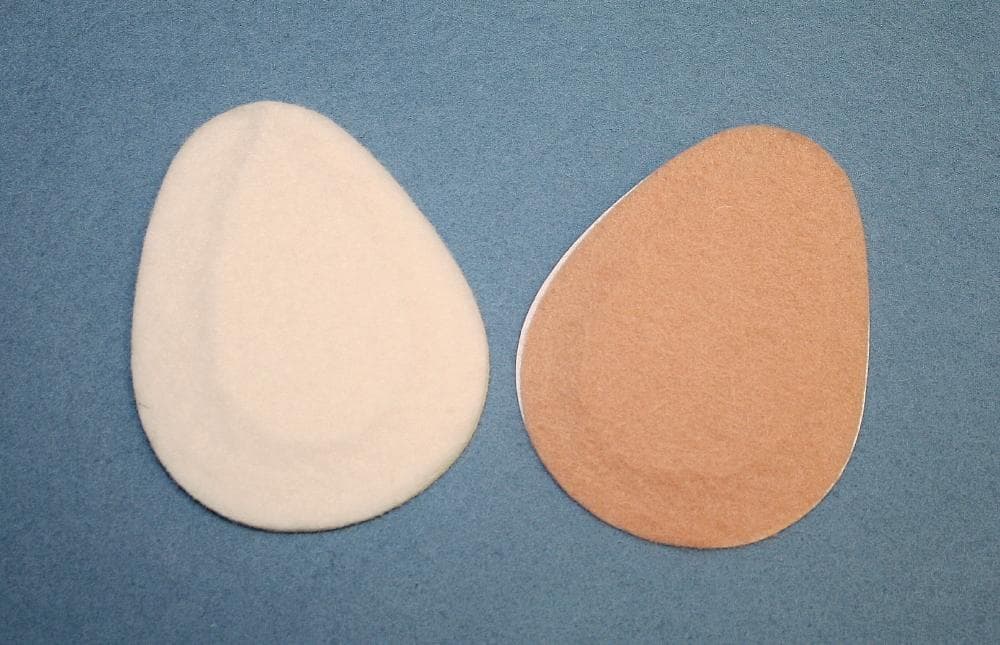 White Felt Adhesive Metatarsal Pad, Foot Felt, 0.125" Thick - White Felt Adhesive Metatarsal - Image 1