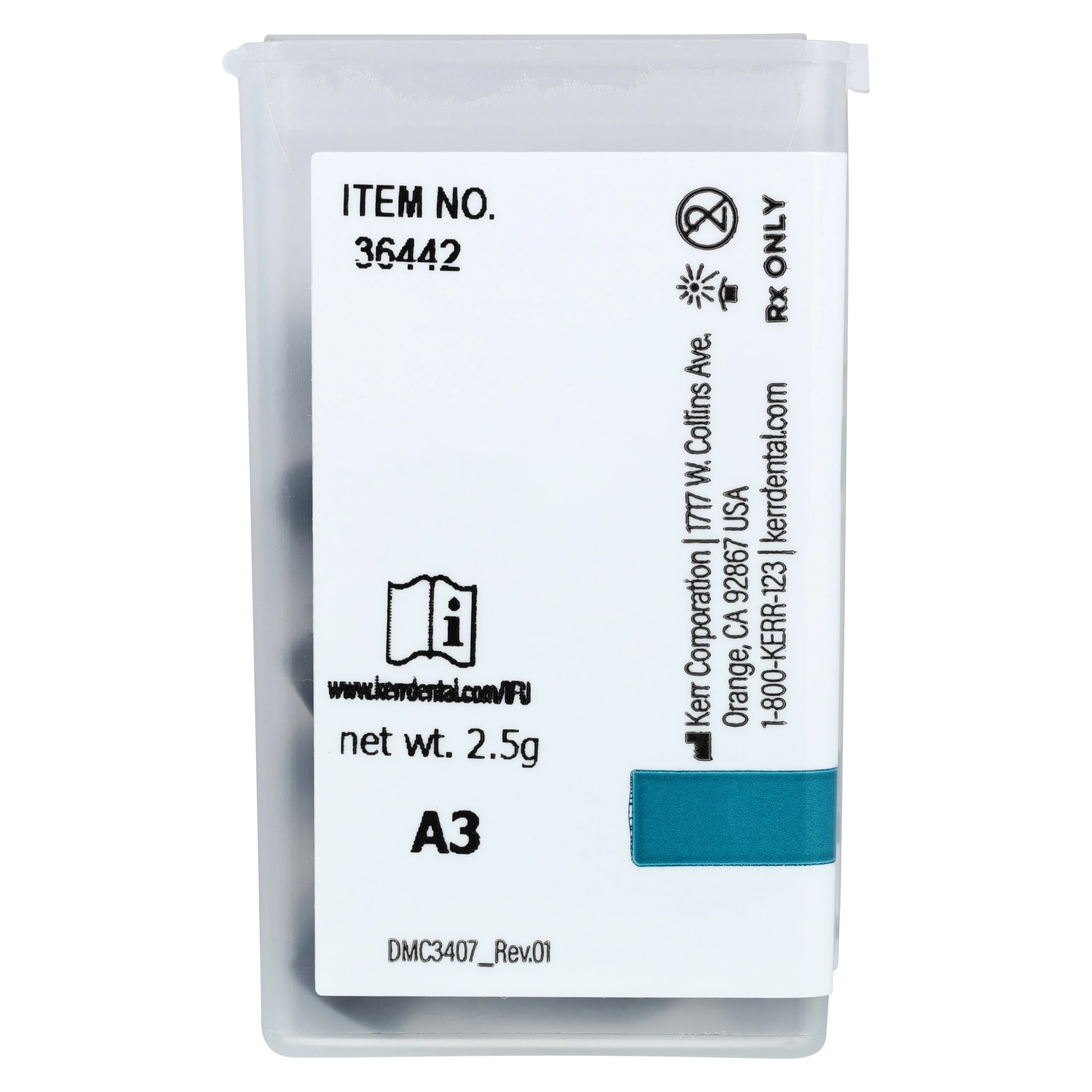 Harmonize Nanohybrid Universal Composite, Unidose Refill, 0.25 g, A3 Enamel, 20/Pk, 36442 thumbnail 5