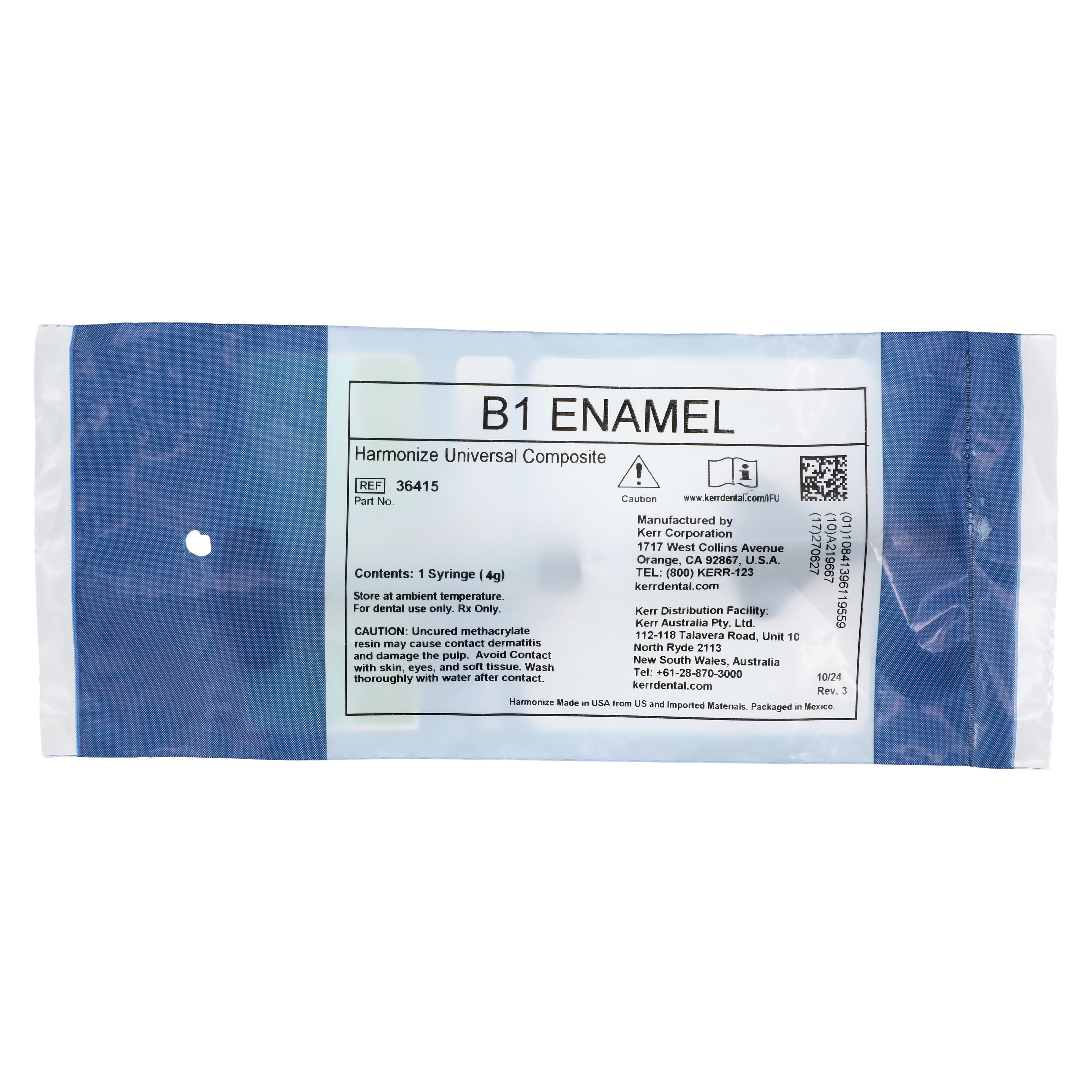 Harmonize Nanohybrid Universal Composite, Syringe, 4 g, B1 Enamel, 1/Pk, 36415 thumbnail 5