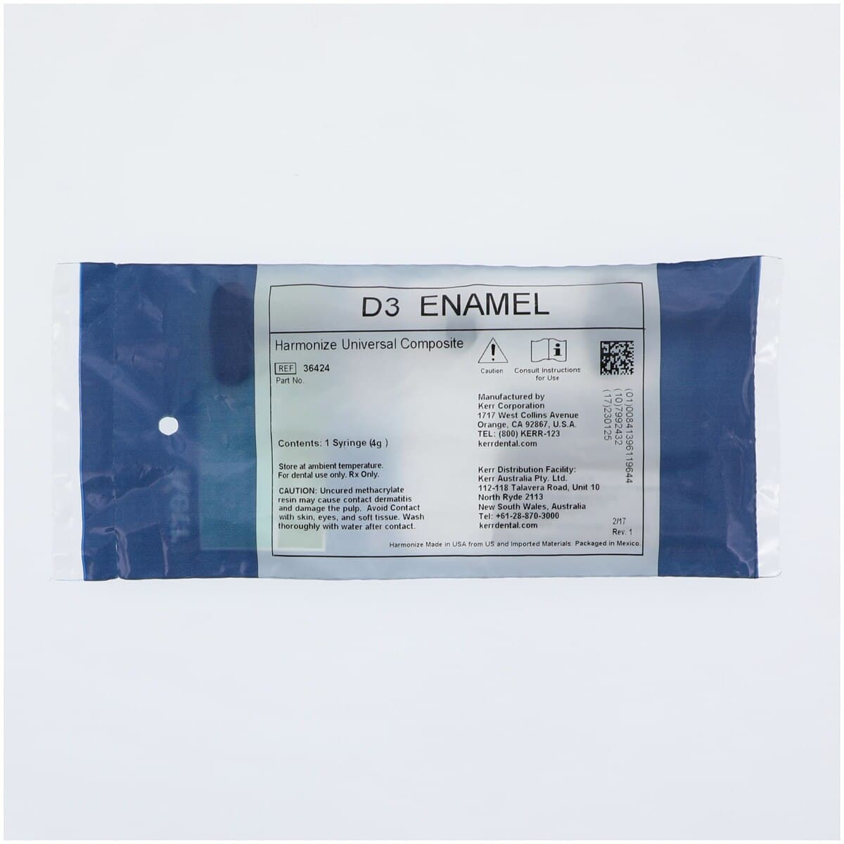 Harmonize Nanohybrid Universal Composite, Syringe, 4 g, D3 Enamel, 1/Pk, 36424 thumbnail 2