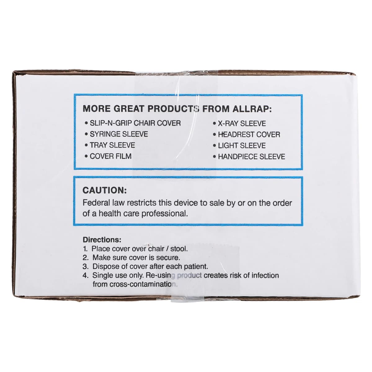 Kerr TotalCare Slip-N-Grip Half Chair Covers, 33"W x 37"L, Disposable, 125/Box thumbnail 3