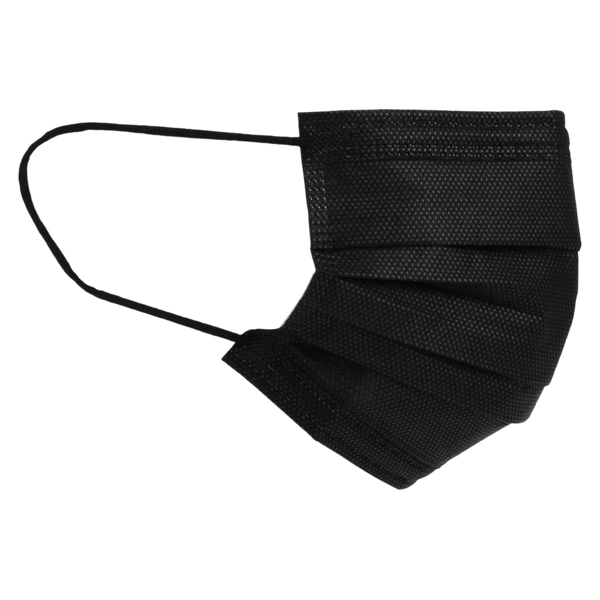 Cranberry Carbon ASTM Level 3 Earloop Face Mask, 4-Ply, Black, 50/Box, C2900K thumbnail 2