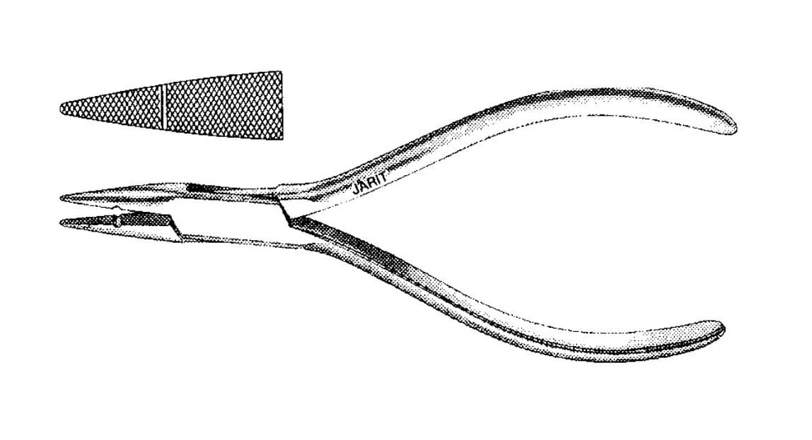 Jarit Needle Nose Pliers, Grooved, 5-1/4" - Pliers Needle Nose Grooved - Image 1