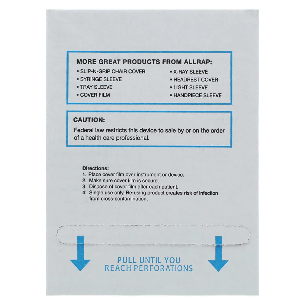 Allrap Barrier Film, 4" x 6", Blue, 1200/Roll, 460B thumbnail 4