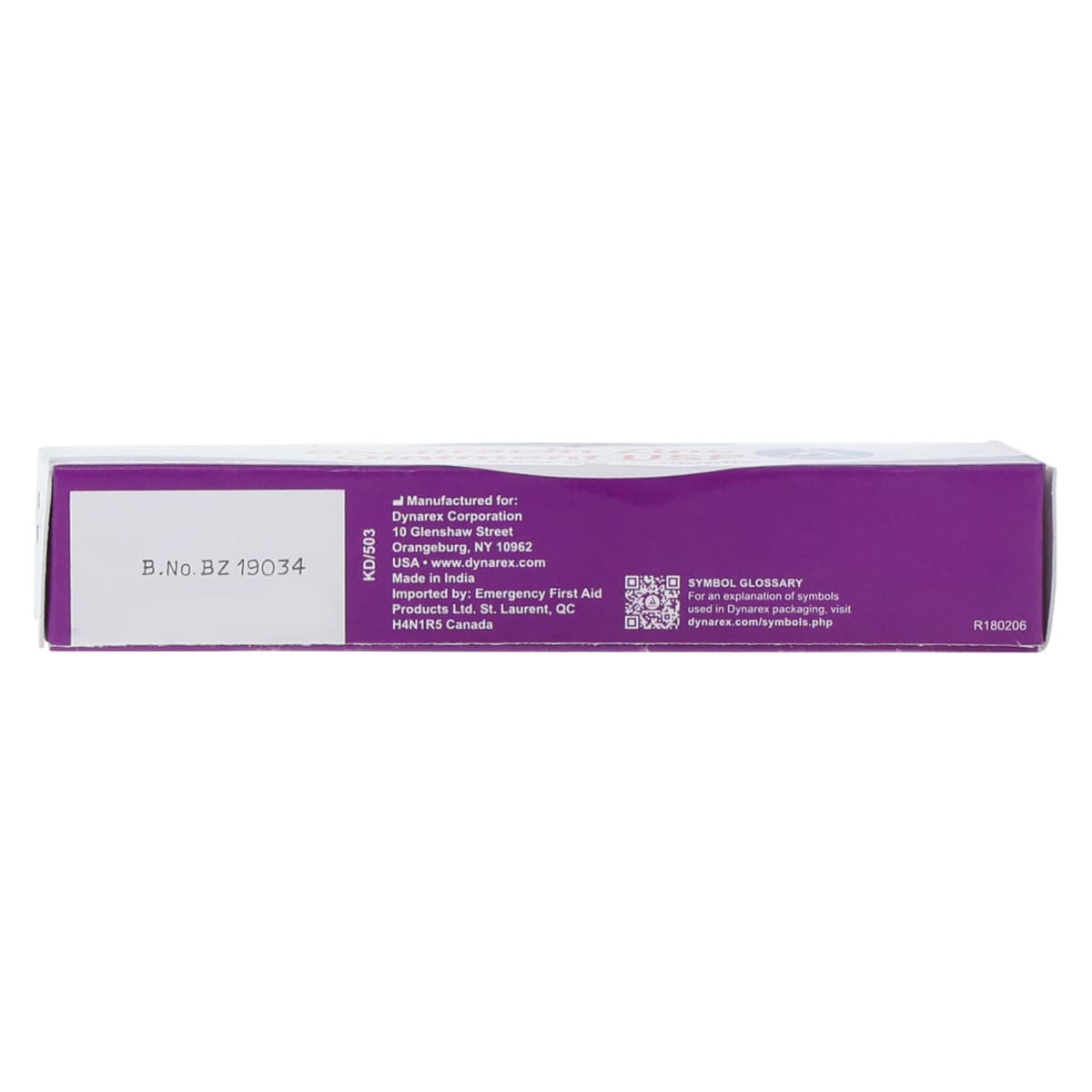 Dynarex Bacitracin Zinc Topical Ointment, 500 units/g, 0.5 oz Tube thumbnail 6