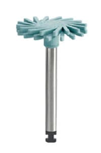 Alpen ShapeGuard Composite Plus Polishing Spiral Wheel, Step 2, Ultra Fine, RA Shank, 140, Light Blue, 5/Pkg, 60021907 thumbnail 2