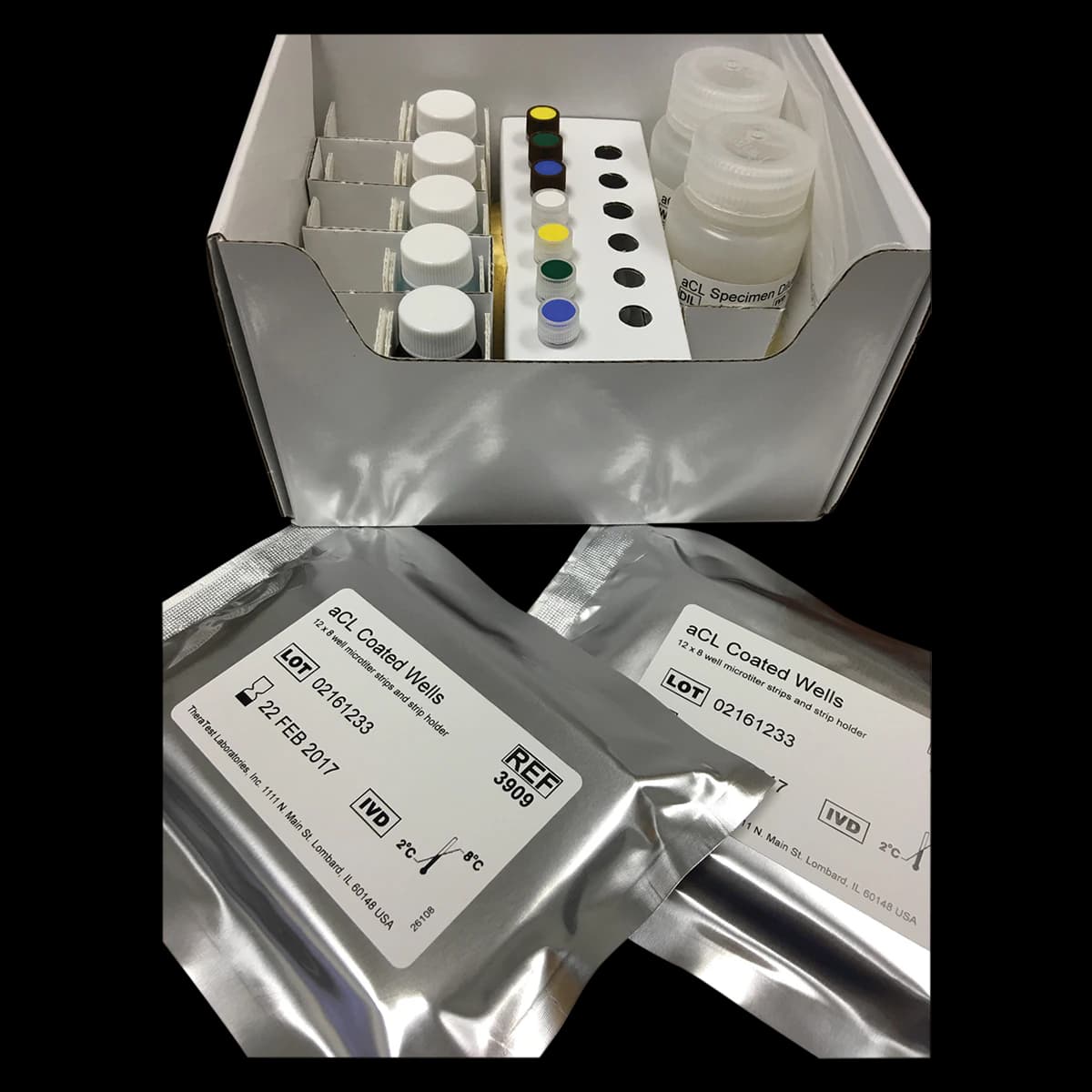 TheraTest EL-aCL IgM, IgG, IgA ELISA Kit (1 Kit) - EL-aCL IgM, IgG, IgA Kit - Image 1