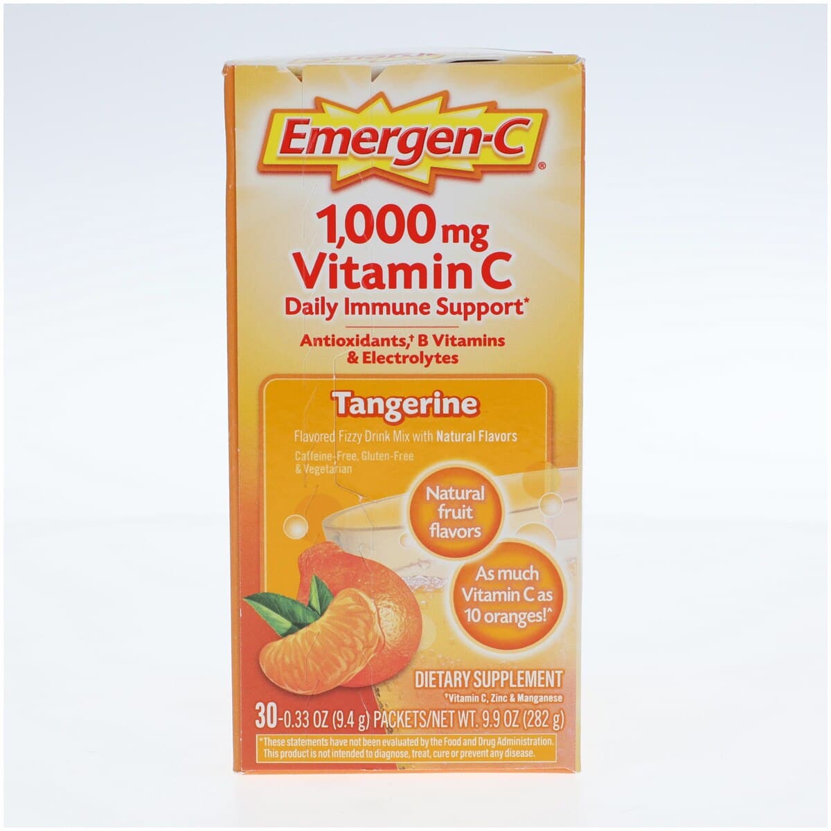 Emergen-C Super Orange Powder, Tangerine Flavor, 30 Packets/Box thumbnail 2