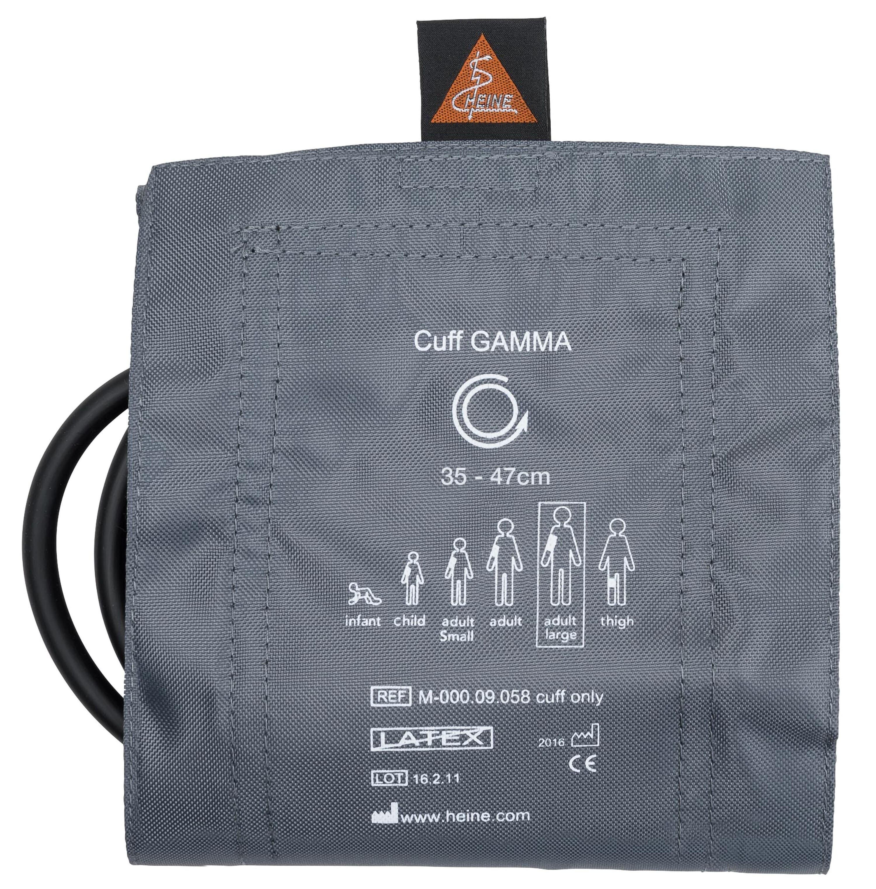 Midmark Gamma G5 Blood Pressure Cuff, Single-Tube, Adult, Gray, Latex-Free thumbnail 2