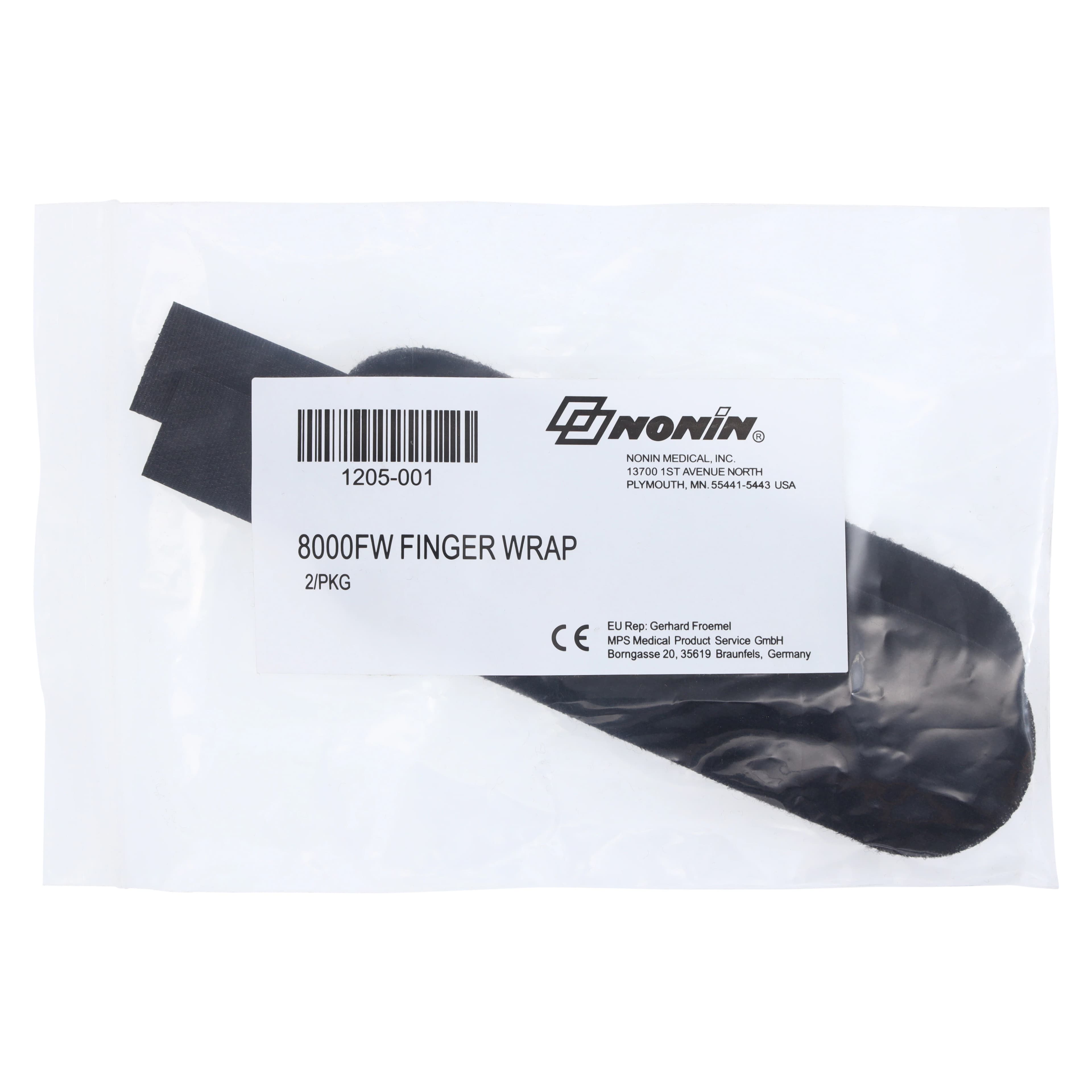 Nonin Wrap Sensor for Pulse Oximeter, Fiber Optic, Adult/Pediatric, 2/Pack thumbnail 3