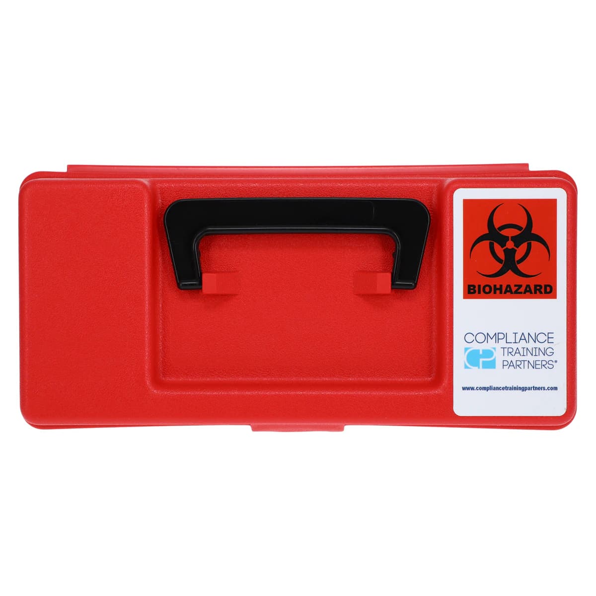 Contaminated Instrument Kaddy Small, 11.5" x 5" x 4", with Biohazard Symbol and Carrying Handle, SK1 thumbnail 2