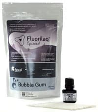 Fluorilaq™ Squeeze 5% Sodium Fluoride Varnish, Bubblegum, 9.5 mL Bottle with 30 Brushes, 10-420 - Fluorilaq™ Squeeze 5% Sodium Fluoride Bubblegum 9.5g Bottle - Image 1