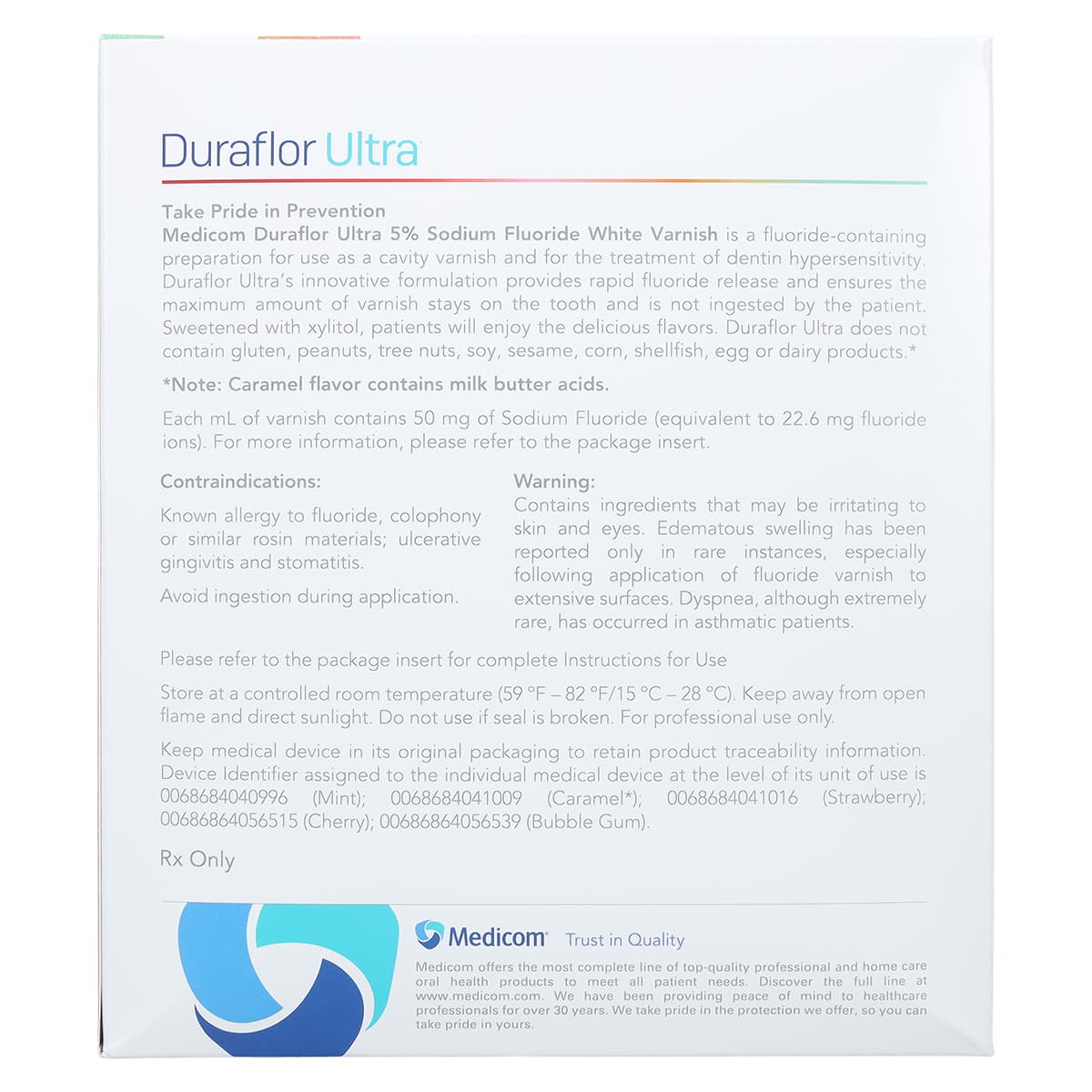 Duraflor Ultra 5% Sodium Fluoride White Varnish, Strawberry, 0.4 mL Unit Dose, 200/Box, 1016-ST200 thumbnail 4
