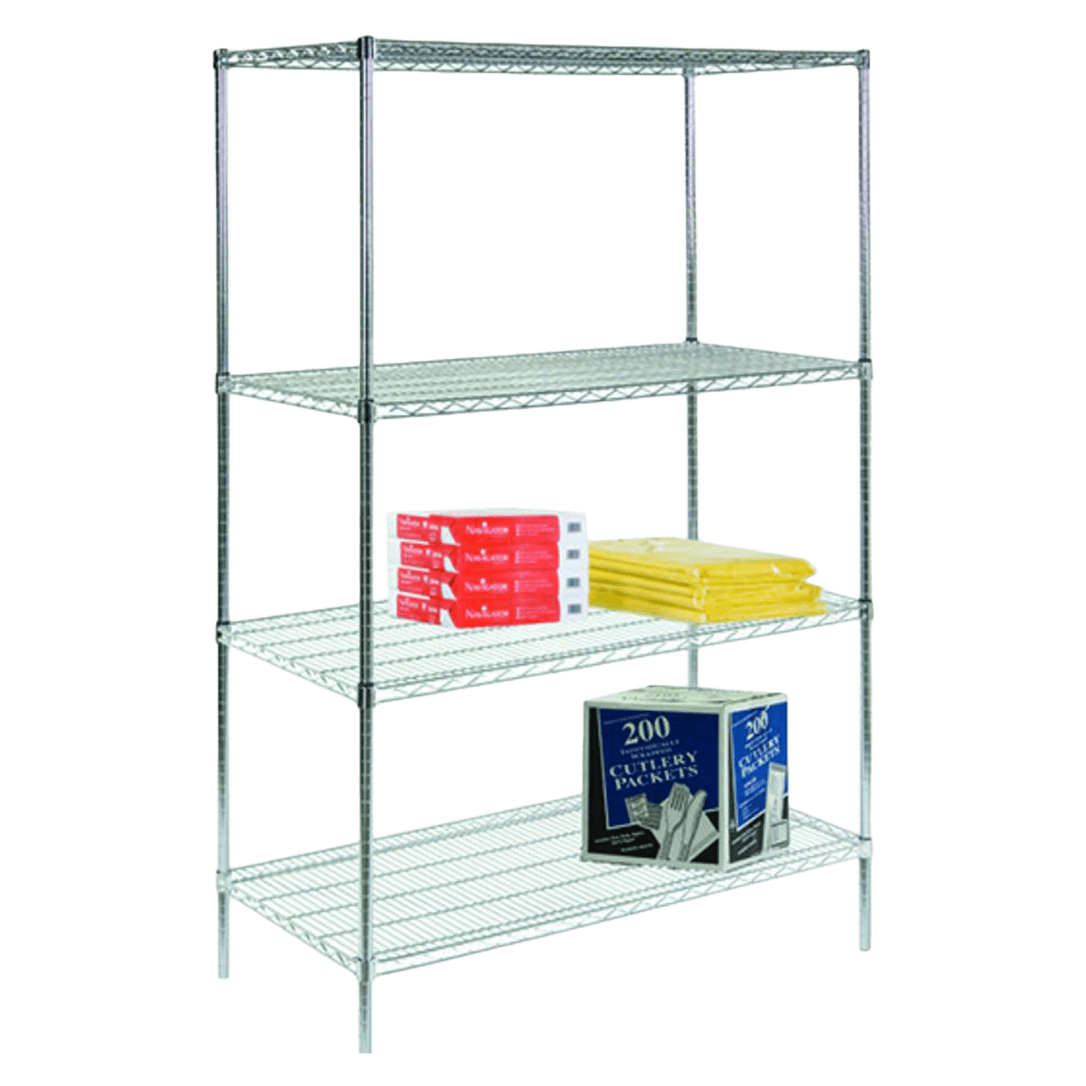 Lakeside Heavy Duty Wire Cart, 18" x 36" x 63", Model 636 - Cart HvyDuty 18x36x63" Wire - Image 1