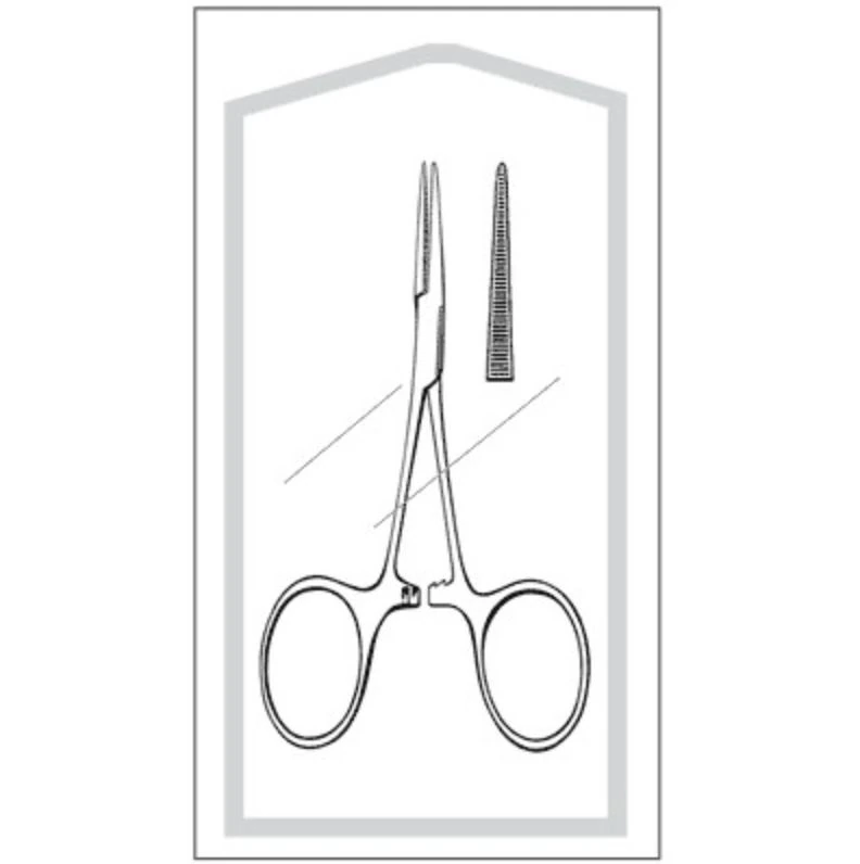 Sklar Instruments Hartman Mosquito Forcep, Blunt, Straight, 3-1/2", Stainless Steel, Sterile, 50/Case - Forcep Mosquito Blunt Straight - Image 1