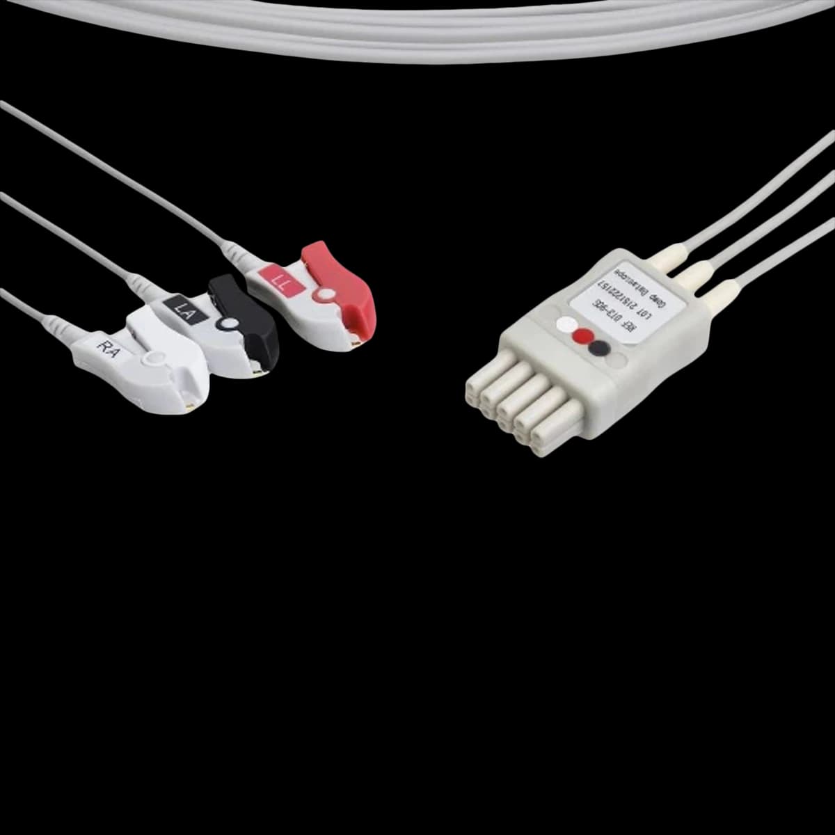 Mindray ECG Leadwire, New Pinch, 3-Lead, Each - Leadwires ECG Mobility 3 Lead - Image 1